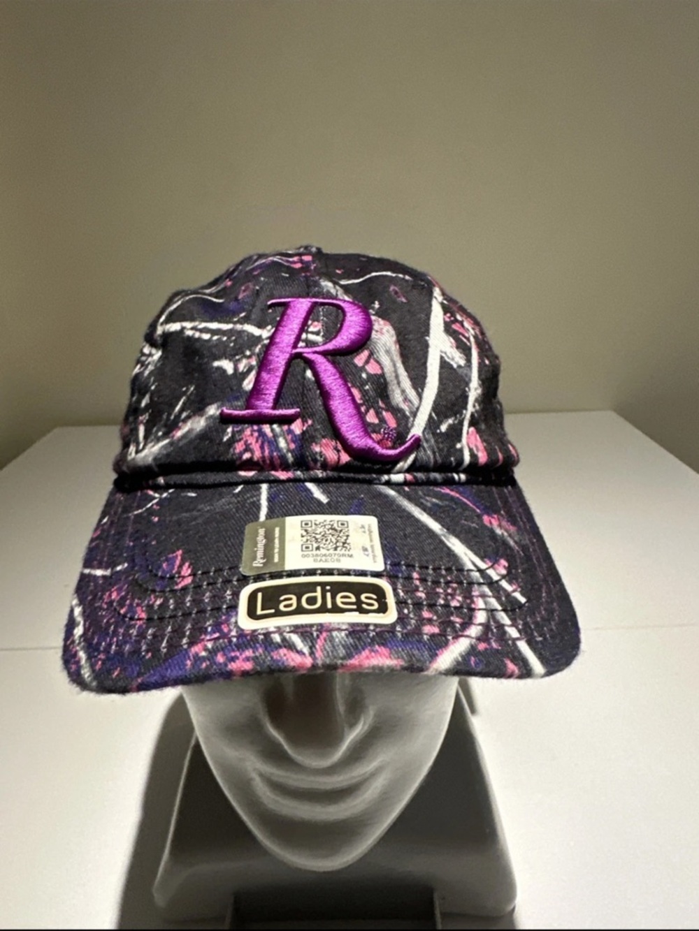 Remington Ladies Black Hat with Pink and White Accents